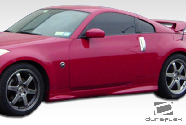 2003-2008 Nissan 350Z Z33 Duraflex N-3 Body Kit - 5 Piece - Includes N-3 Front Bumper Cover (108081) N-1 Side Skirts Rocker Panels (100497) N-1 Rear Add On Bumper Spat Extensions (100496)