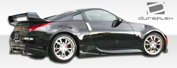 2003-2008 Nissan 350Z Z33 Duraflex Vader 3 Body Kit - 4 Piece - Includes Vader 3 Wide Body Front Bumper Cover (102263) Vader 3 Wide Body Rear Bumper Cover (102265) Vader 3 Wide Body Side Skirts Rocker Panels (102264)