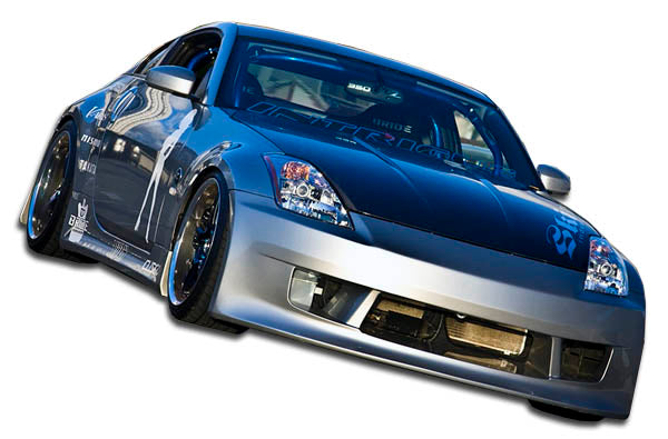 2003-2008 Nissan 350Z Z33 Duraflex V-Speed Body Kit - 4 Piece - Includes V-peed Front Bumper Cover (105646) V-Speed Side Skirts Rocker Panels (105647) V-Speed Rear Bumper Cover (105648)