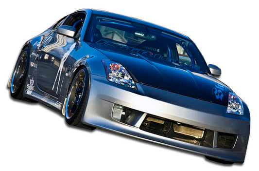 2003-2008 Nissan 350Z Z33 Duraflex V-Speed Body Kit - 4 Piece - Includes V-peed Front Bumper Cover (105646) V-Speed Side Skirts Rocker Panels (105647) V-Speed Rear Bumper Cover (105648)