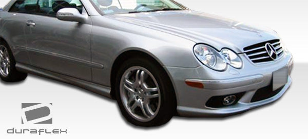 2003-2009 Mercedes CLK W209 Duraflex W-1 Body Kit - 4 Piece - Includes W-1 Front Bumper Cover (107684) AMG Style Side Skirts Rocker Panels (103086) AMG Style Rear Bumper Cover (103087)