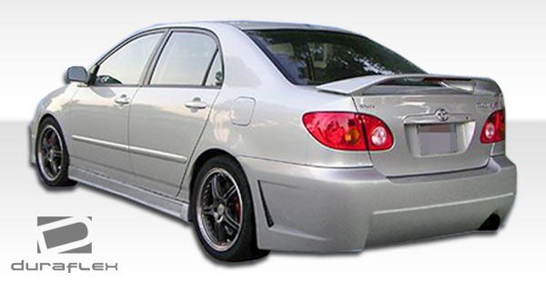 2003-2008 Toyota Corolla Duraflex B-2 Body Kit - 4 Piece - Includes B-2 Front Bumper Cover (100532) B-2 Rear Bumper Cover (100533) B-2 Side Skirts Rocker Panels (100534)