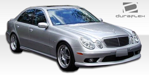 2003-2006 Mercedes E Class W211 4dr Duraflex AMG Body Kit - 4 Piece - Includes AMG Style Front Bumper Cover (103143) AMG Style Rear Bumper Cover (103145) AMG Style Side Skirts Rocker Panels (103144)