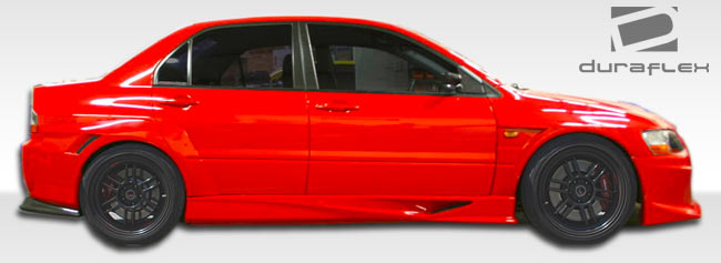 2003-2006 Mitsubishi Lancer Evolution 8 9 Duraflex VT-X Wide Body Rear Fender Flares - 4 Piece