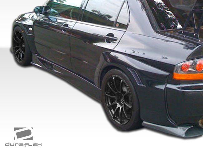 2003-2006 Mitsubishi Lancer Evolution 8 9 Duraflex VT-X Wide Body Rear Fender Flares - 4 Piece
