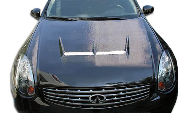 2003-2007 Infiniti G Coupe G35 Carbon Creations Type J Hood - 1 Piece