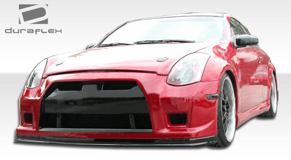 2003-2007 Infiniti G Coupe G35 Duraflex GT-R Body Kit - 4 Piece - Includes GT-R Front Bumper Cover (104358) K-1 Rear Bumper Cover (100466) K-1 Side Skirts Rocker Panels (100467)