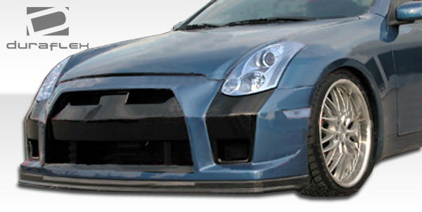 2003-2007 Infiniti G Coupe G35 Duraflex GT-R Body Kit - 4 Piece - Includes GT-R Front Bumper Cover (104358) K-1 Rear Bumper Cover (100466) K-1 Side Skirts Rocker Panels (100467)