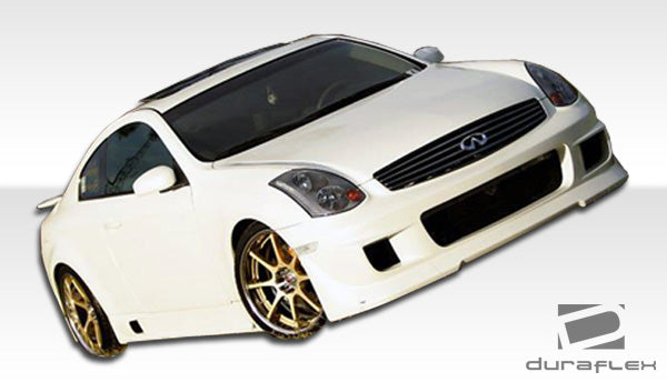 2003-2007 Infiniti G Coupe G35 Duraflex Type G Body Kit - 4 Piece - Includes Type G Front Bumper Cover (100460) I-Spec Rear Lip Under Spoiler Air Dam (100462) I-Spec Side Skirts Rocker Panels (100463)