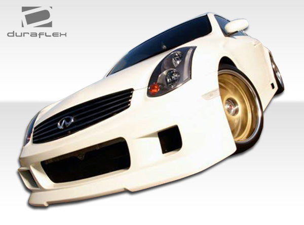 2003-2007 Infiniti G Coupe G35 Duraflex Type G Body Kit - 4 Piece - Includes Type G Front Bumper Cover (100460) I-Spec Rear Lip Under Spoiler Air Dam (100462) I-Spec Side Skirts Rocker Panels (100463)