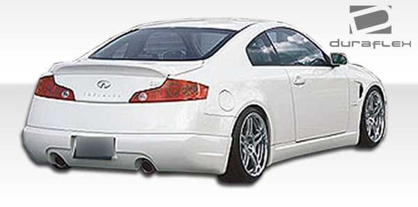 2003-2007 Infiniti G Coupe G35 Duraflex Type G Body Kit - 4 Piece - Includes Type G Front Bumper Cover (100460) I-Spec Rear Lip Under Spoiler Air Dam (100462) I-Spec Side Skirts Rocker Panels (100463)