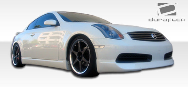 2003-2007 Infiniti G Coupe G35 Duraflex Type G Body Kit - 4 Piece - Includes Type G Front Bumper Cover (100460) I-Spec Rear Lip Under Spoiler Air Dam (100462) I-Spec Side Skirts Rocker Panels (100463)
