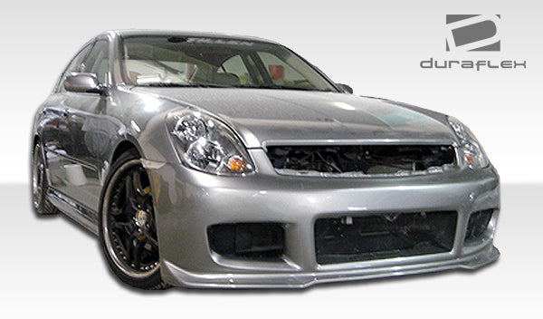 2003-2004 Infiniti G Sedan G35 4DR Duraflex GT Competition Body Kit - 4 Piece - Includes GT Competition Front Bumper Cover (100470) GT Competition Rear Lip Under Spoiler Air Dam (100471) GT Competition Side Skirts Rocker Panels (100472)