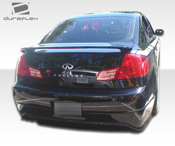 2003-2004 Infiniti G Sedan G35 Duraflex Sigma Body Kit - 4 Piece - Includes Sigma Front Bumper Cover (103292) Sigma Rear Lip Under Spoiler Air Dam (103301) Sigma Side Skirts Rocker Panels (103302)