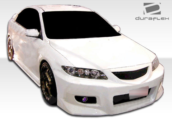 2003-2008 Mazda 6 Duraflex Skylark Body Kit - 4 Piece - Includes Skylark Front Bumper Cover (104489) Bomber Rear Bumper Cover (103305) Bomber Side Skirts Rocker Panels (103306)