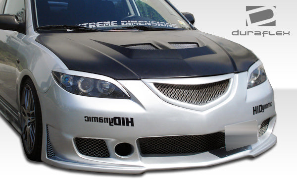 2004-2008 Mazda 3 4DR Duraflex B-2 Body Kit - 4 Piece - Includes B-2 Front Bumper Cover (100562) B-2 Rear Bumper Cover (100563) B-2 Side Skirts Rocker Panels (100564)