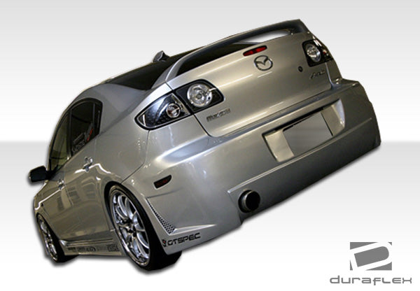 2004-2008 Mazda 3 4DR Duraflex B-2 Body Kit - 4 Piece - Includes B-2 Front Bumper Cover (100562) B-2 Rear Bumper Cover (100563) B-2 Side Skirts Rocker Panels (100564)