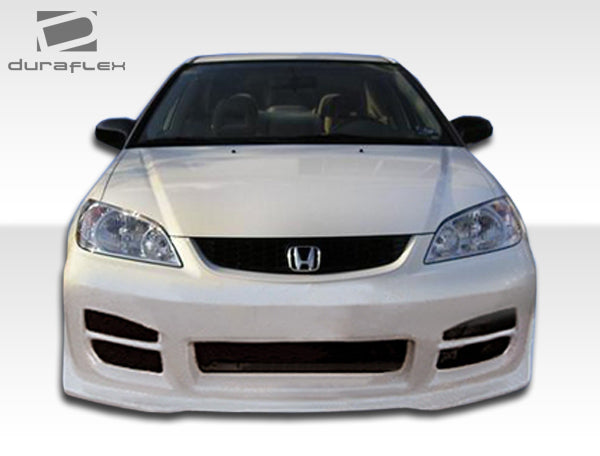 2004-2005 Honda Civic 2DR Duraflex R34 Body Kit - 4 Piece - Includes R34 Front Bumper Cover (102433) R34 Rear Bumper Cover (100239) R34 Side Skirts Rocker Panels (100240)