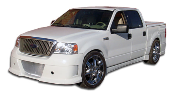 2004-2008 Ford F-150 Duraflex Platinum Body Kit - 6 Piece - Includes Platinum Front Bumper Cover (102260) Platinum Rear Bumper Cover (102262) Platinum Side Skirts Rocker Panels (102261)