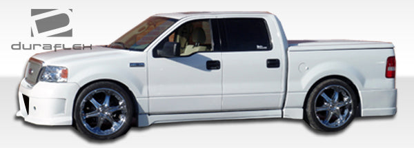 2004-2008 Ford F-150 Duraflex Platinum Body Kit - 6 Piece - Includes Platinum Front Bumper Cover (102260) Platinum Rear Bumper Cover (102262) Platinum Side Skirts Rocker Panels (102261)