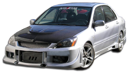 2004-2007 Mitsubishi Lancer Duraflex G-Speed Body Kit - 4 Piece - Includes G-Speed Front Bumper Cover (103976) Walker Side Skirts Rocker Panels (100577) Walker Rear Bumper Cover (100576)