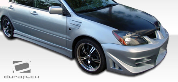 2004-2007 Mitsubishi Lancer Duraflex Walker Body Kit - 4 Piece - Includes Walker Front Bumper Cover (100575) Walker Rear Bumper Cover (100576) Walker Side Skirts Rocker Panels (100577)