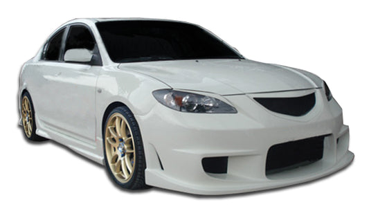 2004-2009 Mazda 3 4DR Duraflex I-Spec Body Kit - 6 Piece - Includes I-Spec Front Bumper Cover (104479) I-Spec Rear Bumper Cover (104480) I-Spec Side Skirts Rocker Panels (104481) I-Spec Grille (104482) I-Spec Rear Wing Trunk Lid Spoiler (104483)