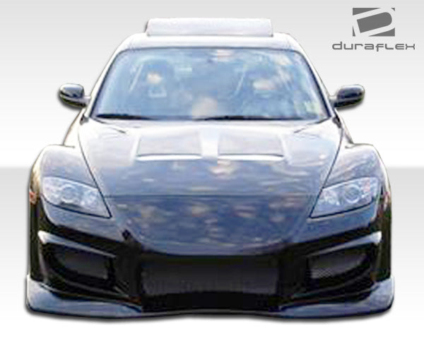 2004-2008 Mazda RX-8 Duraflex Vader Body Kit - 4 Piece - Includes Vader Front Bumper Cover (100589) Vader Rear Bumper Cover (100590) Vader Side Skirts Rocker Panels (100591)