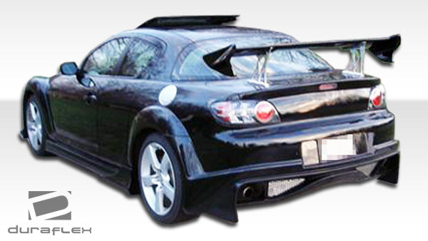 2004-2008 Mazda RX-8 Duraflex Vader Body Kit - 4 Piece - Includes Vader Front Bumper Cover (100589) Vader Rear Bumper Cover (100590) Vader Side Skirts Rocker Panels (100591)