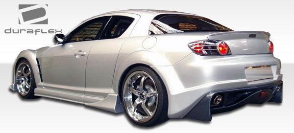 2004-2008 Mazda RX-8 Duraflex Vader Body Kit - 4 Piece - Includes Vader Front Bumper Cover (100589) Vader Rear Bumper Cover (100590) Vader Side Skirts Rocker Panels (100591)
