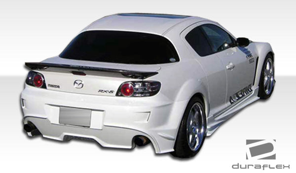 2004-2008 Mazda RX-8 Duraflex Velocity Body Kit - 4 Piece - Includes Velocity Front Bumper Cover (102299) Velocity Rear Bumper Cover (102301) Velocity Side Skirts Rocker Panels (102300)