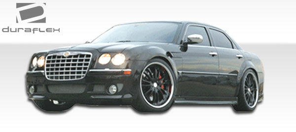 2005-2010 Chrysler 300C Duraflex Platinum Body Kit - 4 Piece - Includes Platinum Front Bumper Cover (103342) Elegante Rear Lip Under Spoiler Air Dam (102236) Elegante Side Skirts Rocker Panels (100631)