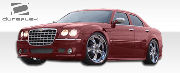 2005-2010 Chrysler 300C Duraflex Platinum Body Kit - 4 Piece - Includes Platinum Front Bumper Cover (103342) Elegante Rear Lip Under Spoiler Air Dam (102236) Elegante Side Skirts Rocker Panels (100631)