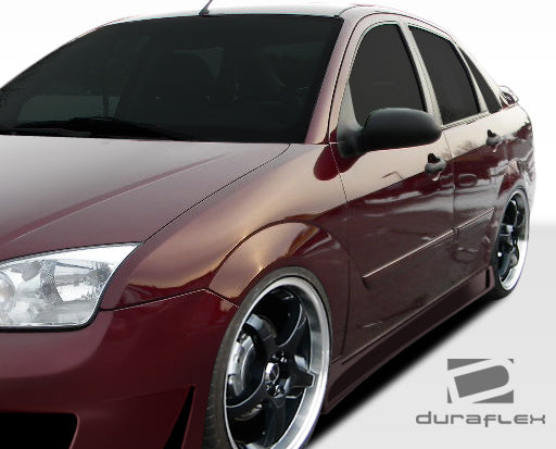 2005-2007 Ford Focus 4DR Duraflex B-2 Body Kit - 4 Piece - Includes B-2 Front Bumper Cover (106859) B-2 Side Skirts Rocker Panels (106860) B-2 Rear Bumper Cover (106861)
