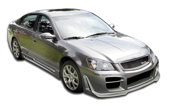 2005-2006 Nissan Altima Duraflex R34 Body Kit - 4 Piece - Includes R34 Front Bumper Cover (102459) R33 Rear Bumper Cover (100381) R34 Side Skirts Rocker Panels (100383