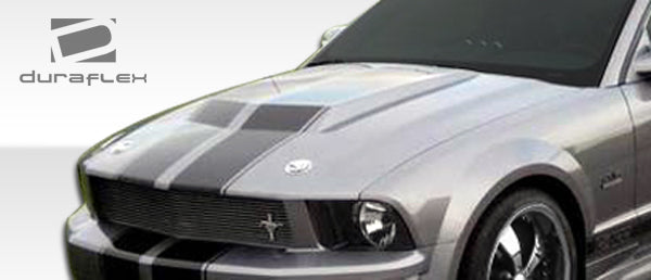 2005-2009 Ford Mustang Duraflex Eleanor Body Kit - 5 Piece - Includes Eleanor Front Bumper Cover (104767) Eleanor Rear Bumper Cover (104769) Eleanor Side Skirts Rocker Panels (104768) Eleanor Hood(104770)