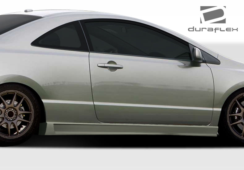 2006-2011 Honda Civic 2DR Duraflex B-2 Body Kit - 4 Piece - Includes B-2 Front Bumper Cover (106855) B-2 Side Skirts Rocker Panels (106856) B-2 Rear Bumper Cover (106857)