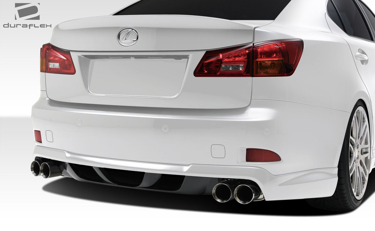 2009-2010 Lexus IS Series IS250 IS350 Duraflex W-1 Body Kit - 5 Piece - Includes W-1 Front Lip Under Spoiler Air Dam (108676) W-1 Side Skirts Rocker Panels (107774) W-1 Rear Lip Under Spoiler Air Dam (108677) W-1 Rear Wing Trunk Lid Spoiler (108678)