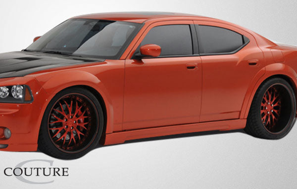 2006-2010 Dodge Charger Couture Urethane Luxe Wide Body Side Skirts Rocker Panels - 2 Piece