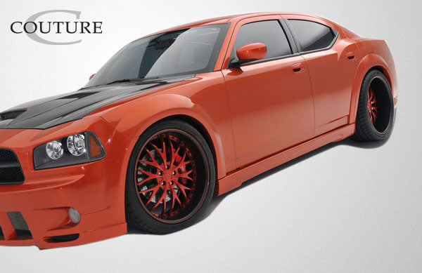 2006-2010 Dodge Charger Couture Urethane Luxe Wide Body Side Skirts Rocker Panels - 2 Piece
