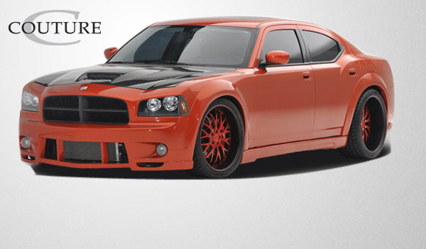 2006-2010 Dodge Charger Couture Urethane Luxe Wide Body Side Skirts Rocker Panels - 2 Piece