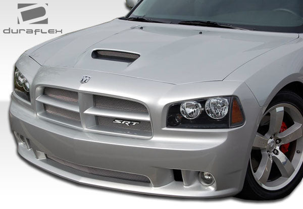 2006-2010 Dodge Charger Duraflex SRT Look Body Kit - 5 Piece - Includes SRT Look Front Bumper Cover (104850) VIP Side Skirts Rocker Panels ( 103331) VIP Rear Lip Under Spoiler Air Dam (103330) SRT Look Rear Wing Trunk Lid Spoiler (104852)