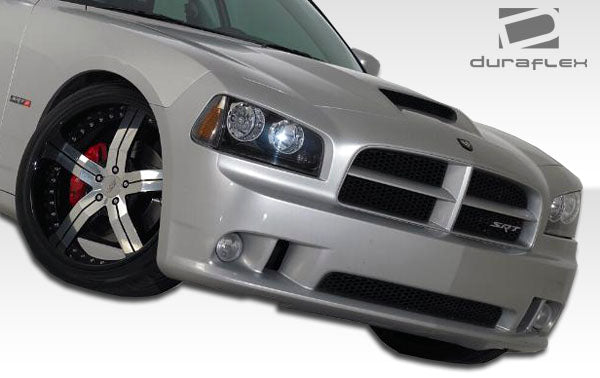 2006-2010 Dodge Charger Duraflex SRT Look Body Kit - 5 Piece - Includes SRT Look Front Bumper Cover (104850) VIP Side Skirts Rocker Panels ( 103331) VIP Rear Lip Under Spoiler Air Dam (103330) SRT Look Rear Wing Trunk Lid Spoiler (104852)