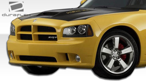 2006-2010 Dodge Charger Duraflex SRT Look Body Kit - 5 Piece - Includes SRT Look Front Bumper Cover (104850) VIP Side Skirts Rocker Panels ( 103331) VIP Rear Lip Under Spoiler Air Dam (103330) SRT Look Rear Wing Trunk Lid Spoiler (104852)