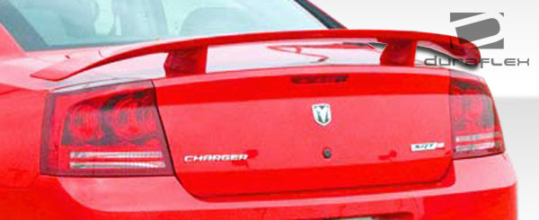 2006-2010 Dodge Charger Duraflex SRT Look Body Kit - 5 Piece - Includes SRT Look Front Bumper Cover (104850) VIP Side Skirts Rocker Panels ( 103331) VIP Rear Lip Under Spoiler Air Dam (103330) SRT Look Rear Wing Trunk Lid Spoiler (104852)