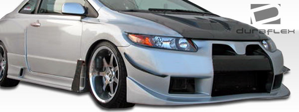 2006-2011 Honda Civic 2DR Duraflex GT500 Wide Body Rear Fender Flares - 2 Piece