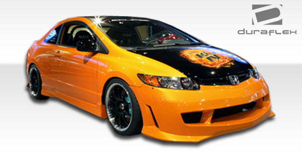2006-2011 Honda Civic 2DR Duraflex Type M Body Kit - 4 Piece - Includes Type M Front Bumper Cover (103335) Type M Side Skirts Rocker Panels (103337) Type M Rear Lip Under Air Dam Spoiler (103336)