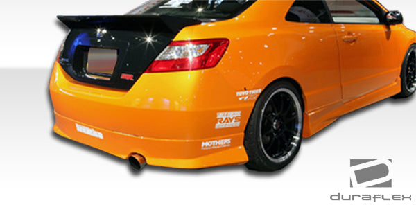 2006-2011 Honda Civic 2DR Duraflex Type M Body Kit - 4 Piece - Includes Type M Front Bumper Cover (103335) Type M Side Skirts Rocker Panels (103337) Type M Rear Lip Under Air Dam Spoiler (103336)