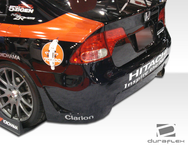 2006-2011 Honda Civic 4DR Duraflex B-2 Body Kit - 4 Piece - Includes B-2 Front Bumper Cover (103518) B-2 Rear Bumper Cover (103520 B-2 Side Skirts Rocker Panels (103519)