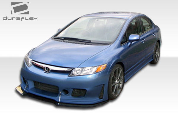 2006-2011 Honda Civic 4DR Duraflex Maddox Body Kit - 4 Piece - Includes Maddox Front Bumper Cover (106928) B-2 Side Skirts Rocker Panels (103519) B-2 Rear Bumper Cover (103520)